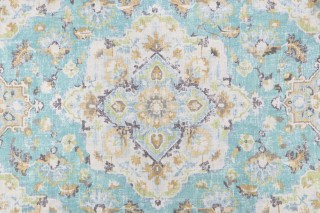 Covington Benbrook Printed Cotton Blend Drapery Fabric in 523-Caribbean