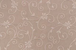 Lariat Damask Decorator Fabric in Khaki