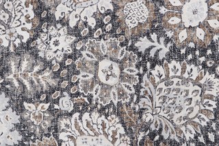 Kacie Printed Chenille Decorator Fabric in Grey