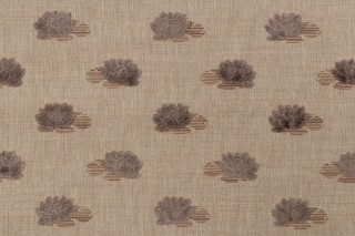 Scalamandre Lillie Woven Decorator Fabric in Honey/Grey
