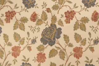 Scalamandre Nectar Lampas Woven Upholstery Fabric in Beige