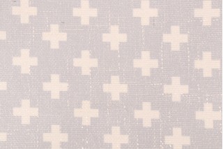 Novogratz Umbria Printed Chenille Upholstery Fabric in Pearl