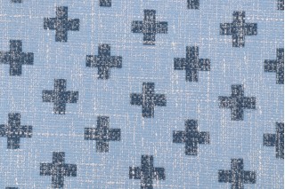 Novogratz Umbria Printed Chenille Upholstery Fabric in Horizon