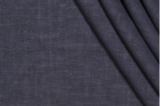Covington Jefferson Linen Woven Drapery Fabric in 57-Smokey Blue