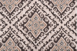 Covington Feabhra Printed Cotton Drapery Fabric in 999-Slate
