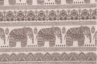 Terrasol - Ethnic Printed Acrylic Outdoor Fabric in Taupe
