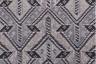 PK Lifestyles Anatalya Printed Cotton Drapery Fabric in Indigo