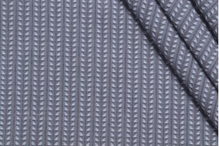 PK Lifestyles Linear Leaves Woven Decorator Fabric in Indigo
