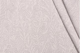 PK Lifestyles Climbing Leaves Woven Chenille Upholstery Fabric in Frost