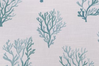 Lacefield Santorini Printed Cotton Drapery Fabric in Mist