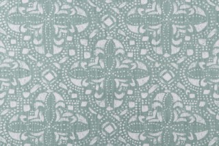 Lacefield Sandoval Printed Cotton Blend Drapery Fabric in Verde