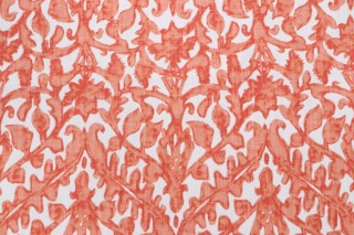 Lacefield Inman Printed Cotton Blend Drapery Fabric in Shrimp