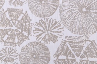 Lacefield Ula Printed Cotton Blend Drapery Fabric in Linen
