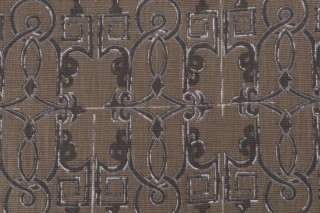 Lacefield Seville Printed Cotton Blend Drapery Fabric in Smoke