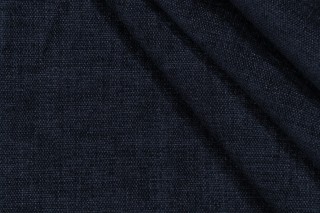 Gavin Woven Chenille Upholstery Fabric in Midnight Blue