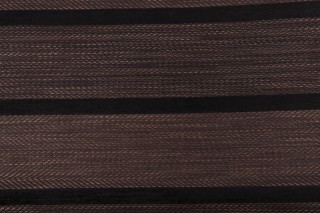 Scalamandre Hickory Woven Upholstery Fabric in Espresso