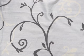 Grey Watkins Longwood Gardens Sheer Drapery Fabric in Creme
