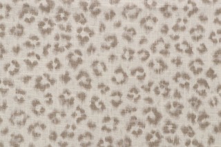 Jaclyn Smith Sabu Printed Drapery Fabric in Dove Gray for Trend