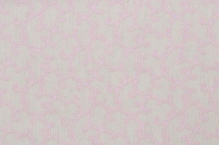 Charlotte Moss Beryl Printed Drapery Fabric in Rose for Fabricut