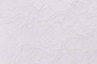 Flutter Quilted Matelasse Upholstery Fabric in Angora
