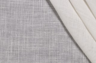 Scalamandre Paradiso Linen Sheer Drapery Fabric in Ivory