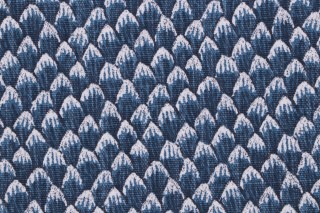 Lacefield Petals Printed Cotton Blend Drapery Fabric in Cobalt