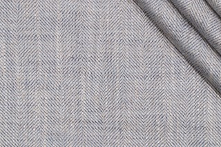 Benet Woven Upholstery Fabric in Cadet