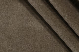 Velvet Upholstery Fabric in Putty