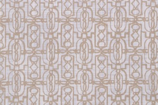 Lacefield Lucia Printed Cotton Drapery Fabric in Gold 