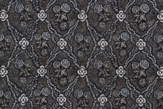 Crypton High Performance Printed Chenille Upholstery Fabric in Ebony