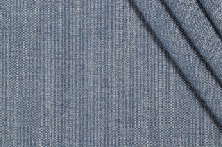 Crypton Castle High Performance Woven Chenille Upholstery Fabric in Denim