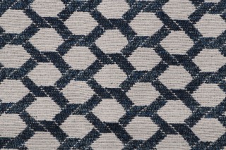 Valdese Weavers Beachum Crypton Home Finish Upholstery Fabric in Indigo
