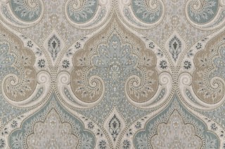 Kravet Latika Printed Linen Drapery Fabric in Seafoam CLOSEOUT
