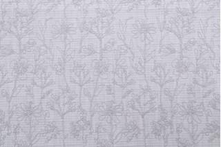 Valiant Fabrics Millie Embroidered Drapery Fabric in Mineral