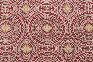 Bryant Fabrics Seville Printed Polyester Outdoor Fabric in Salsa