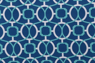 Bryant Fabrics Helix Printed Polyester Outdoor Fabric in Cobalt