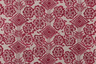 Lacefield Brody Printed Cotton Blend Drapery Fabric in Berry