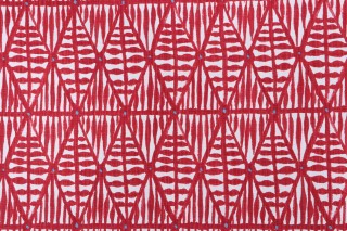 Lacefield Kona Printed Cotton Blend Drapery Fabric in Ruby