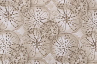 Lacefield Sand Dollar Printed Cotton Blend Drapery Fabric in Sand