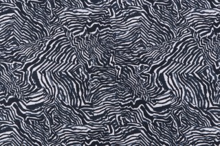 Lacefield Agate Printed Cotton Blend Drapery Fabric in Cadet