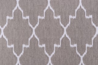 Lacefield Monaco Printed Cotton Drapery Fabric in Linen