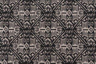 Lacefield Havana Printed Cotton Blend Drapery Fabric in Granite