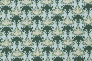 Lacefield Tessa Printed Cotton Drapery Fabric in Cucumber