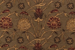 Fonthill Templeton Chenille Tapestry Upholstery Fabric in Greige