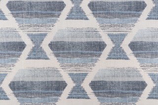 Harper Home Zara Printed Drapery Fabric in Ocean