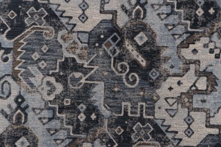 Crypton Jarrah High Performance Chenille Tapestry Upholstery Fabric in Midnight
