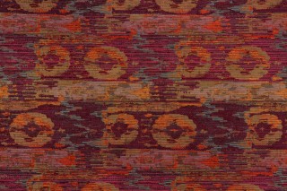 Raisman Woven Chenille Upholstery Fabric in Fiesta