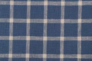 Mener Woven Upholstery Fabric in Indigo