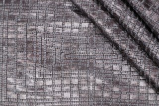 Josey Embroidered Decorator Fabric in Slate Blue