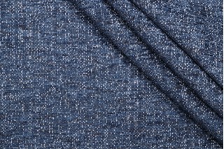 Golding Contessa Woven Chenille Upholstery Fabric in Indigo